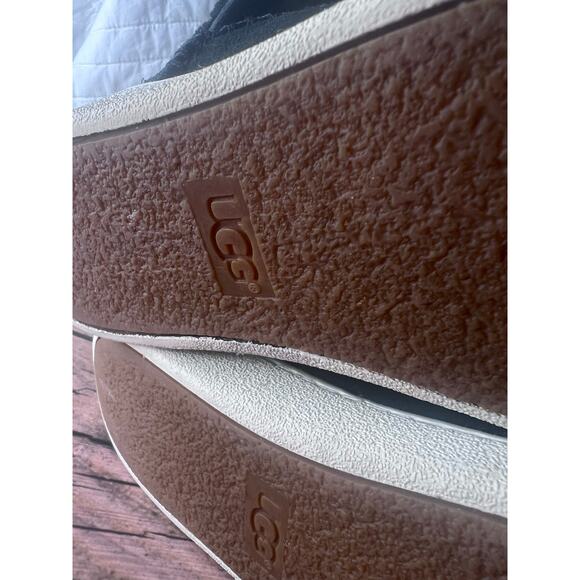 UGG Mika Black Pull on Suede Bootie Rubber Sole Women's 6 - Picture 14 of 14